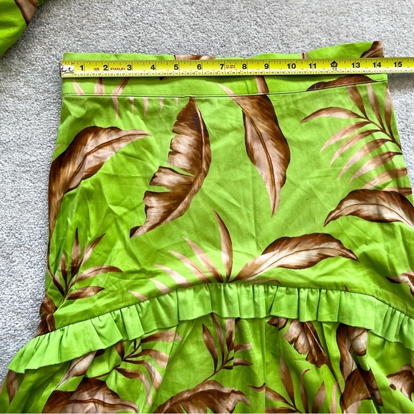 ALDEN ADAIR Sophia Palma Hi-Low Maxi Skirt & Ruffle Cropped Top Size Medium - Picture 7 of 13
